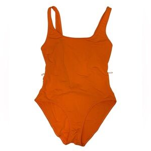 NWT Solid & Striped Orange One Piece Swimsuit Women’s Medium